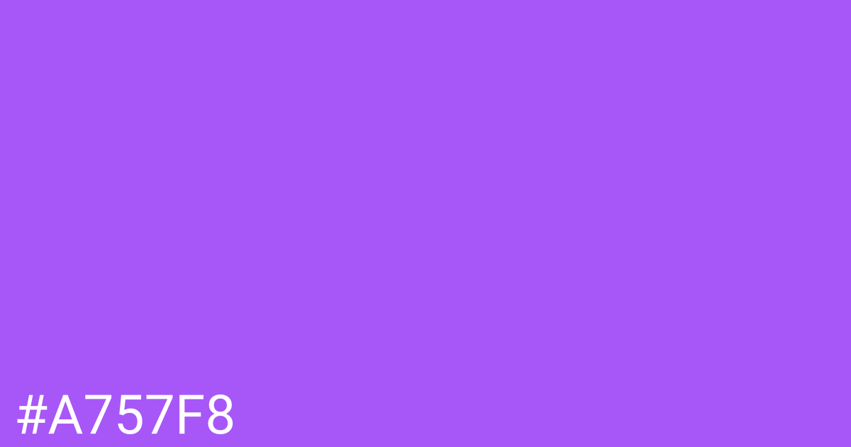 Hex color #a757f8 graphic