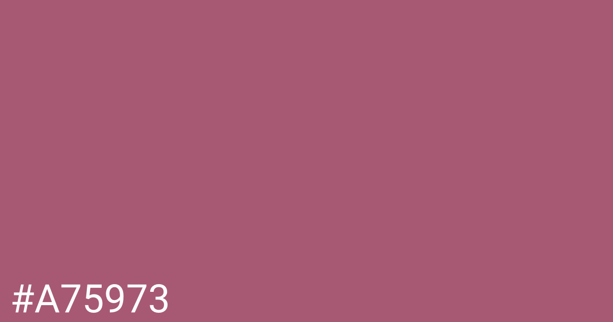 Hex color #a75973 graphic