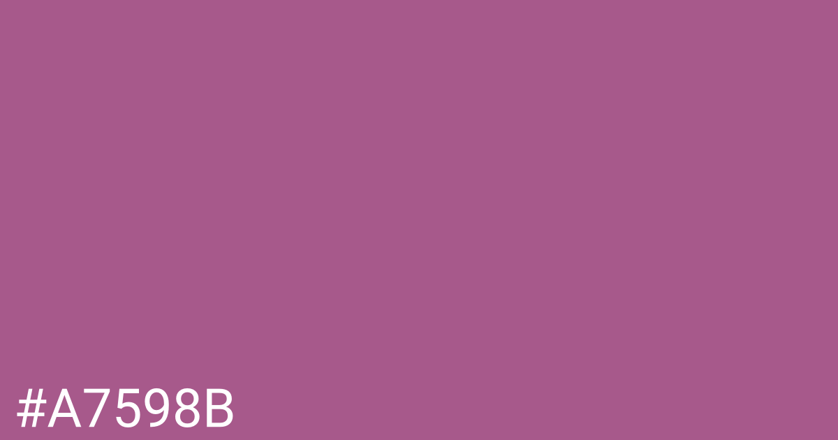 Hex color #a7598b graphic