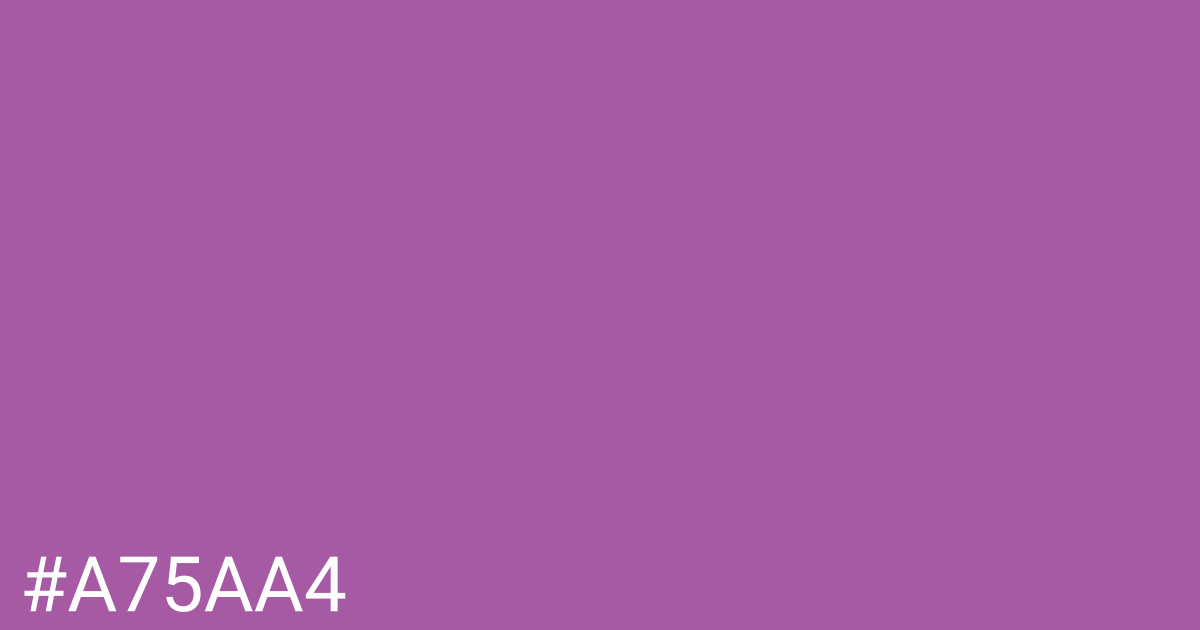 Hex color #a75aa4 graphic