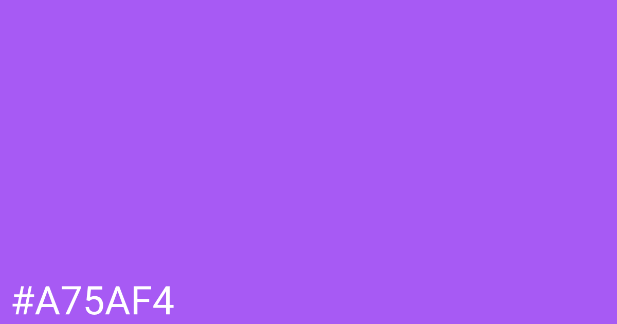 Hex color #a75af4 graphic