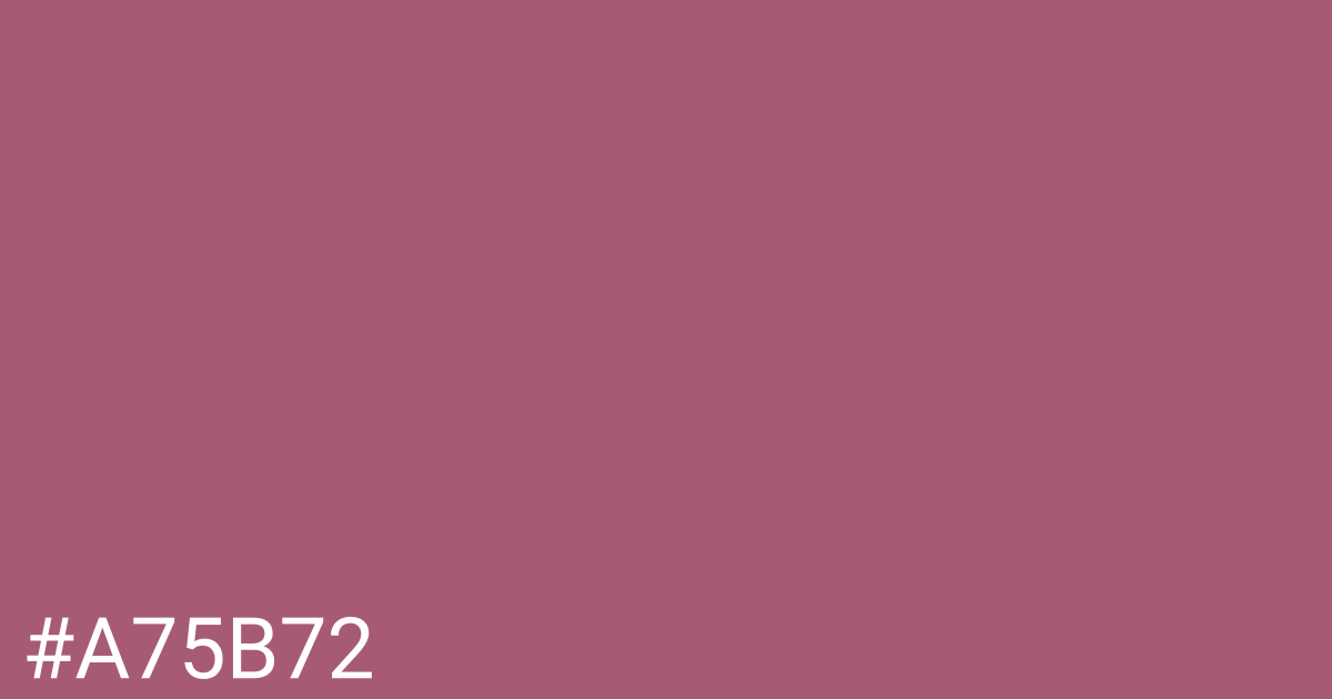 Hex color #a75b72 graphic