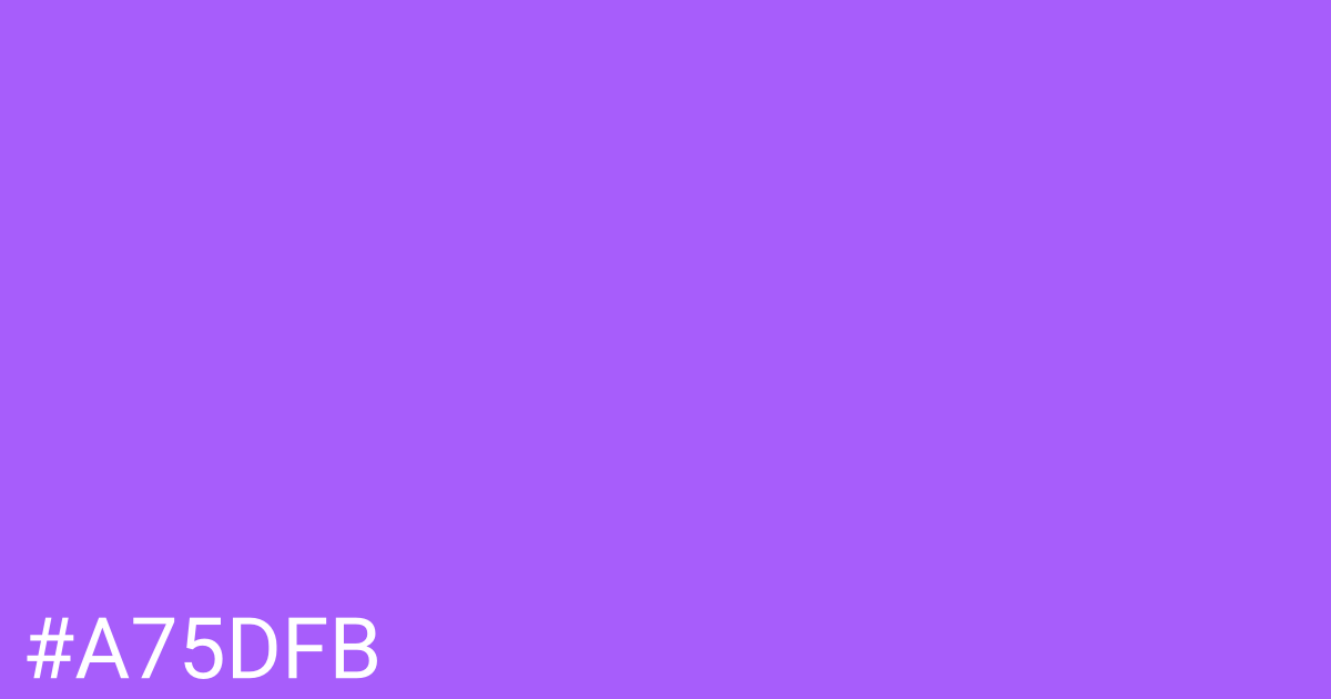 Hex color #a75dfb graphic