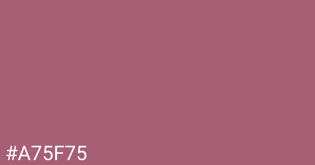 Hex color #a75f75 graphic