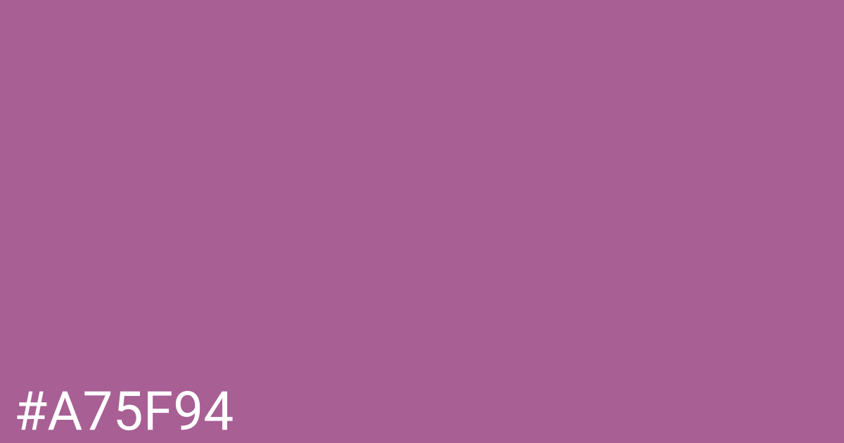 Hex color #a75f94 graphic