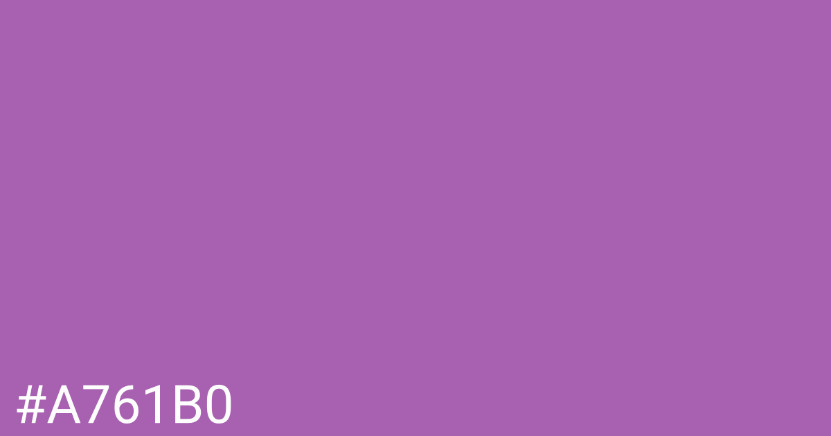 Hex color #a761b0 graphic