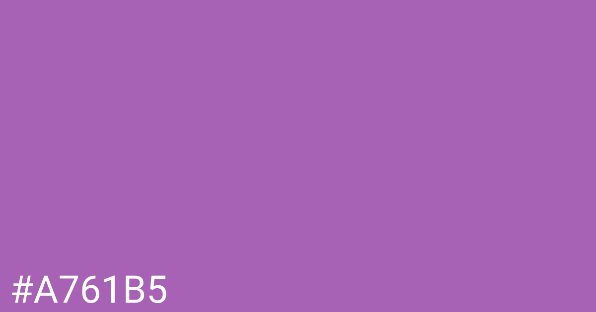 Hex color #a761b5 graphic