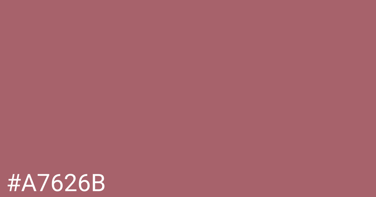 Hex color #a7626b graphic