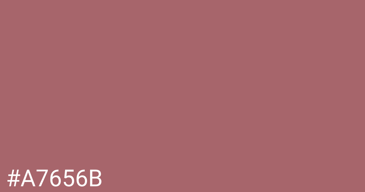 Hex color #a7656b graphic