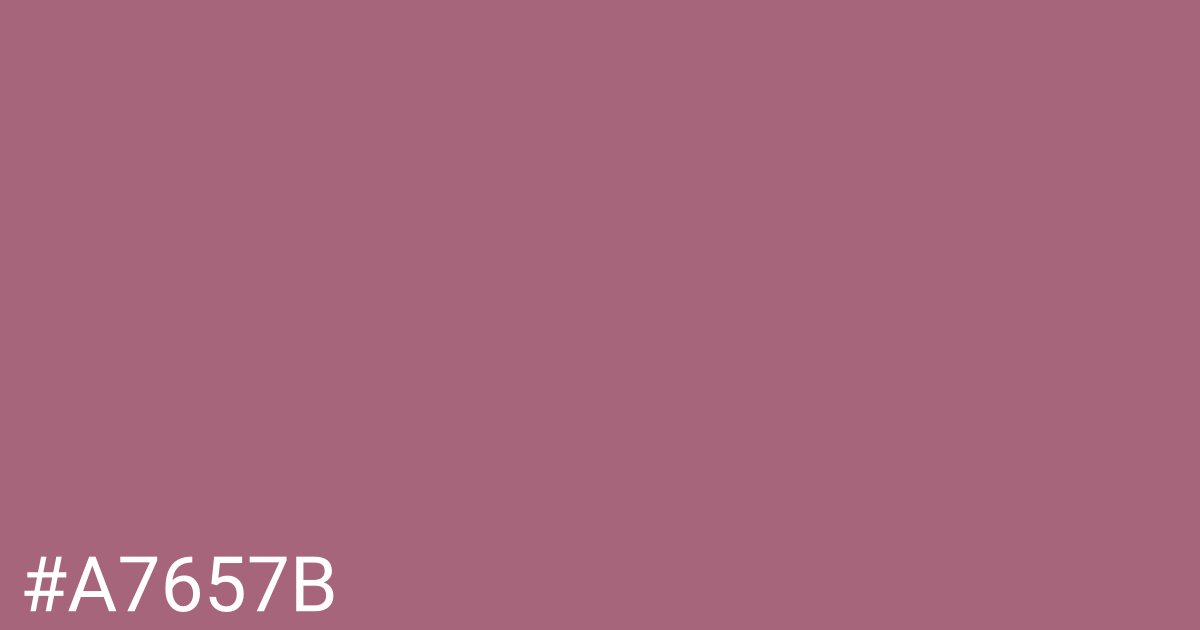 Hex color #a7657b graphic