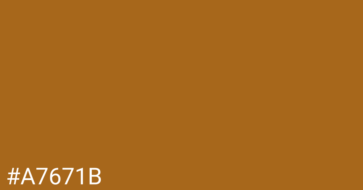 Hex color #a7671b graphic