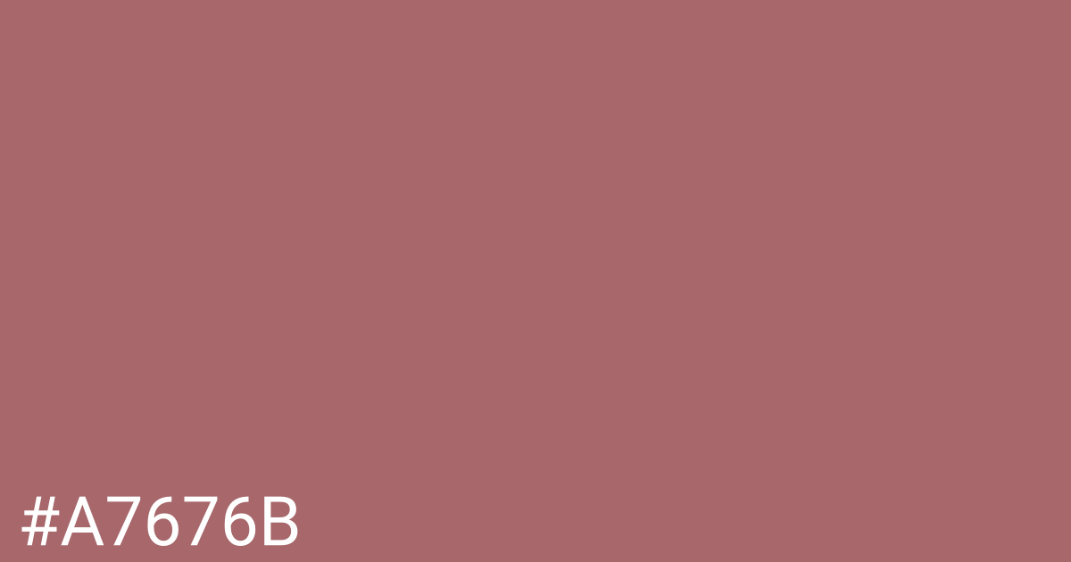 Hex color #a7676b graphic