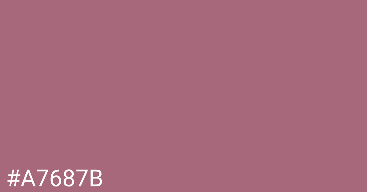 Hex color #a7687b graphic