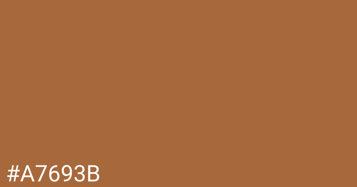 Hex color #a7693b graphic