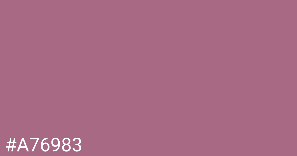 Hex color #a76983 graphic