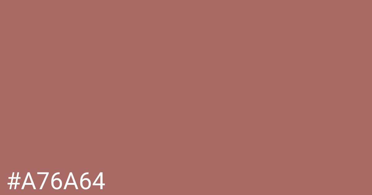 Hex color #a76a64 graphic