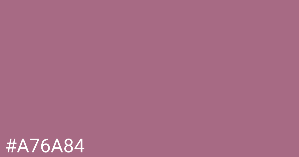 Hex color #a76a84 graphic