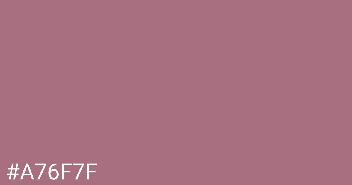 Hex color #a76f7f graphic