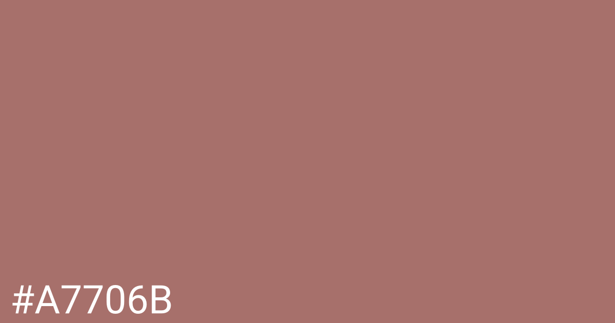 Hex color #a7706b graphic