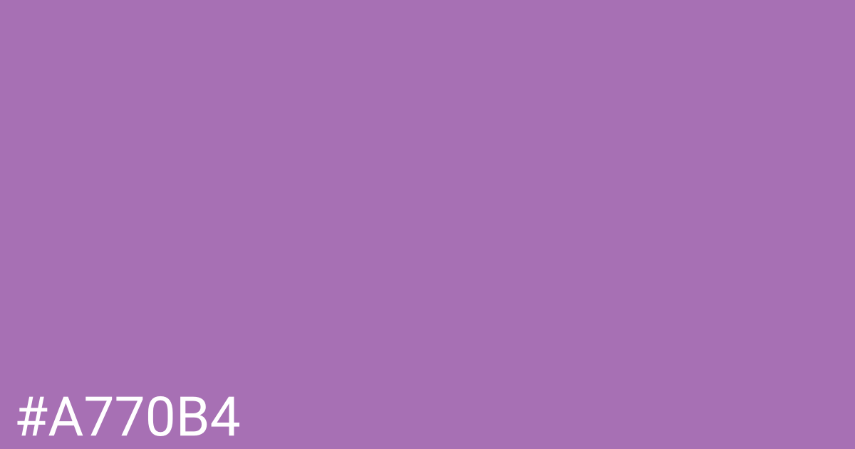 Hex color #a770b4 graphic