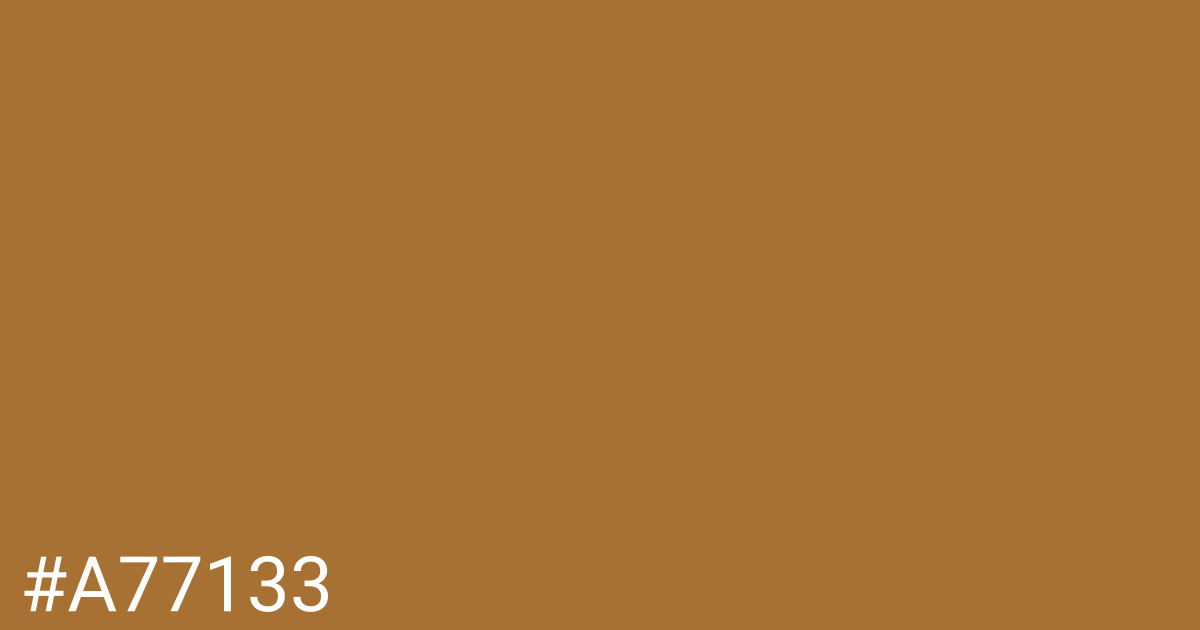 Hex color #a77133 graphic