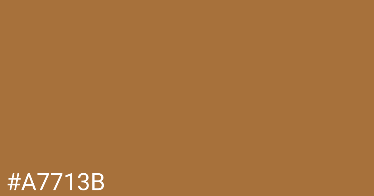 Hex color #a7713b graphic