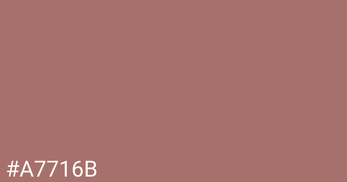 Hex color #a7716b graphic