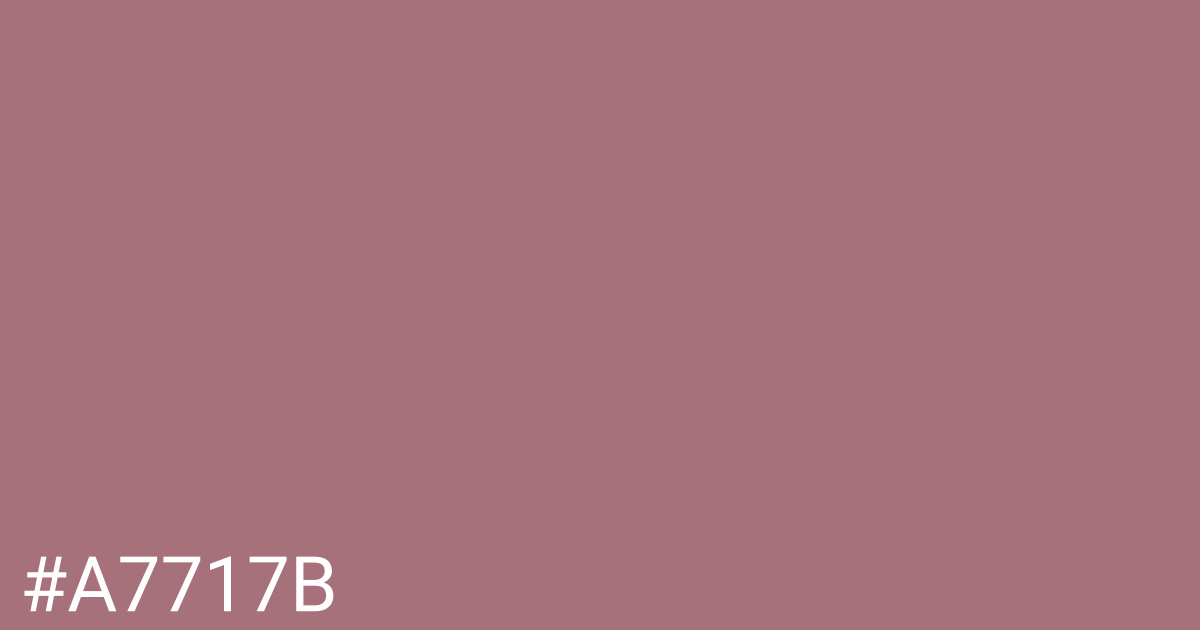 Hex color #a7717b graphic