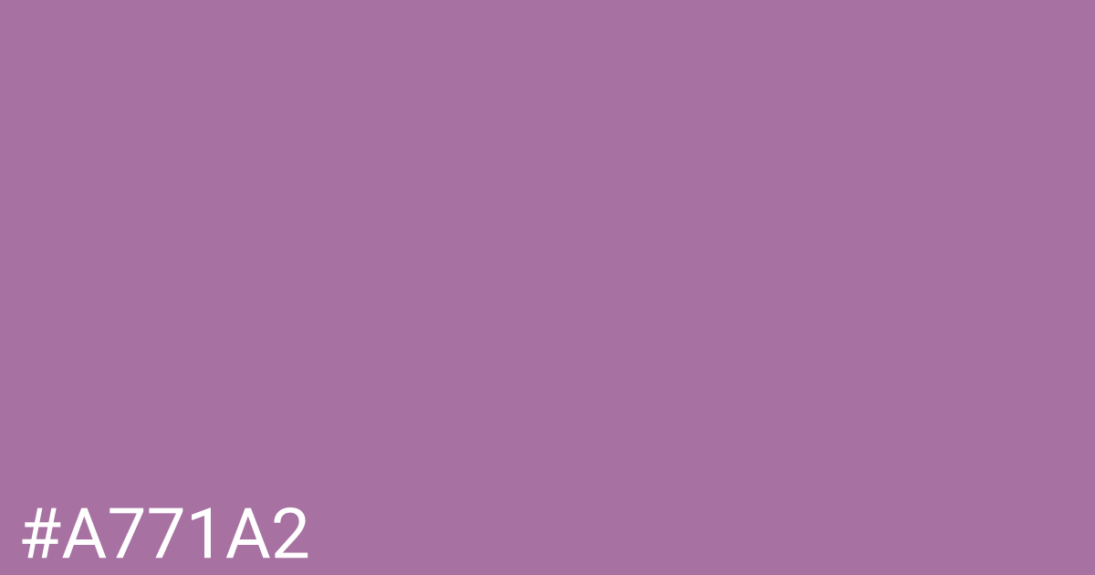 Hex color #a771a2 graphic