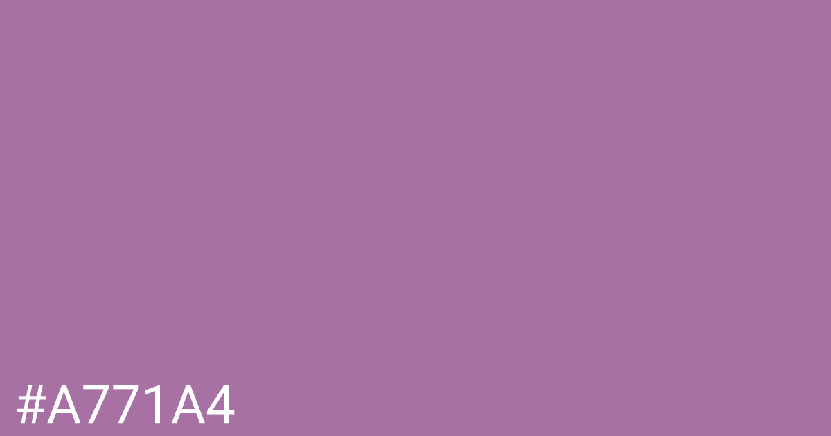 Hex color #a771a4 graphic