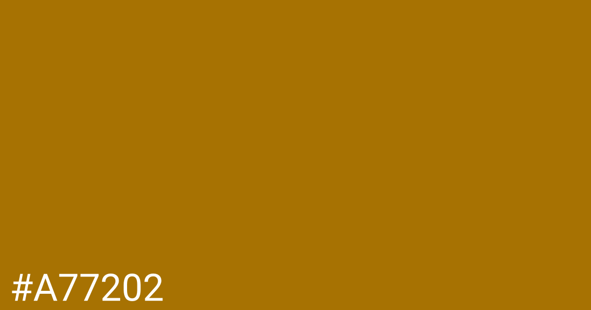 Hex color #a77202 graphic