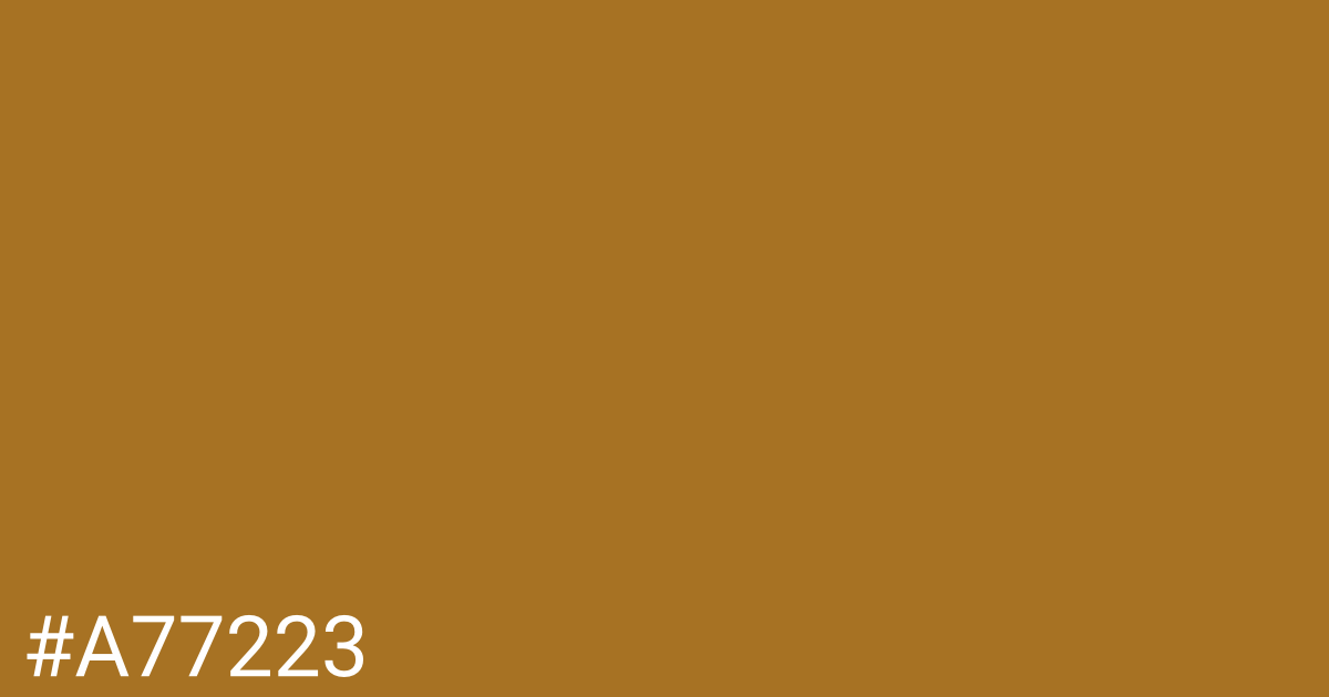 Hex color #a77223 graphic