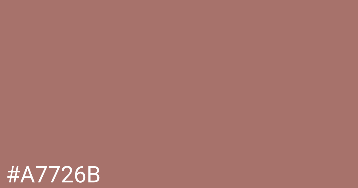 Hex color #a7726b graphic