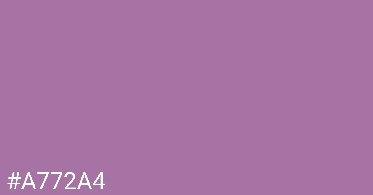 Hex color #a772a4 graphic