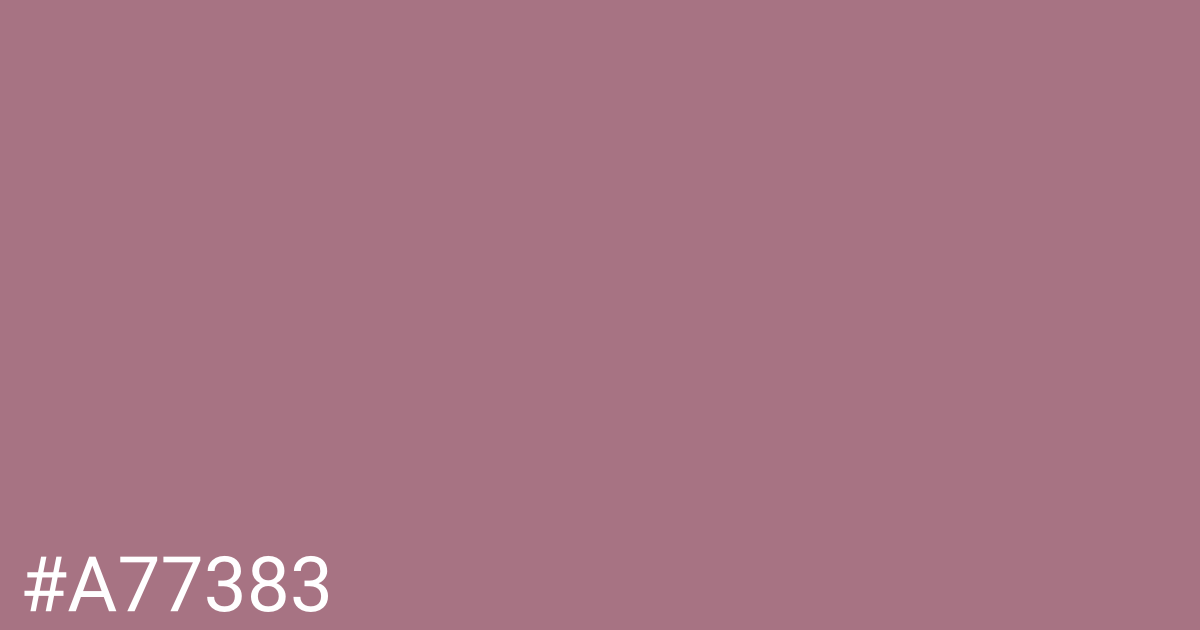 Hex color #a77383 graphic