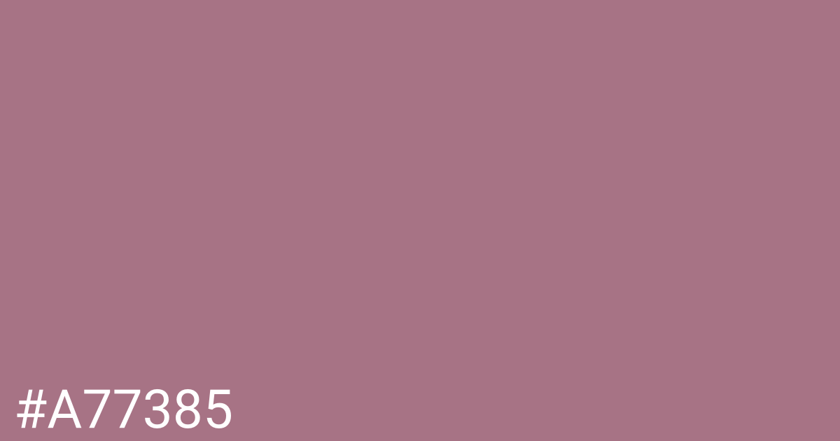 Hex color #a77385 graphic