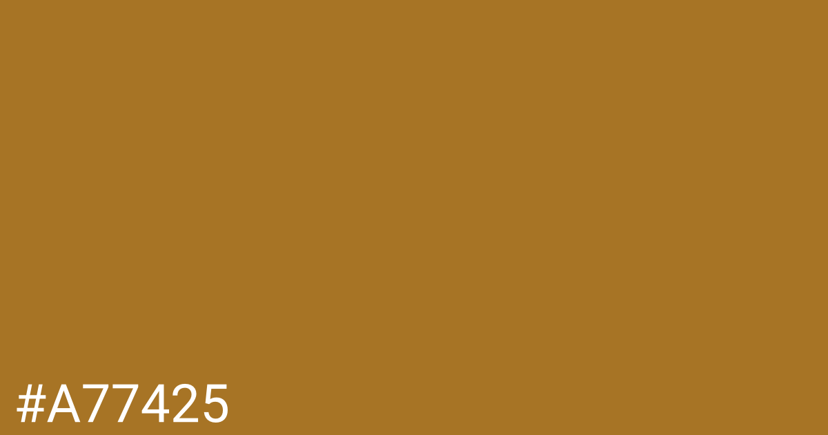 Hex color #a77425 graphic