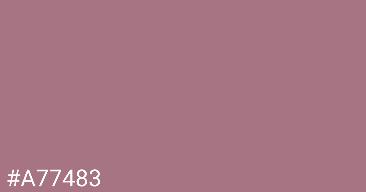 Hex color #a77483 graphic