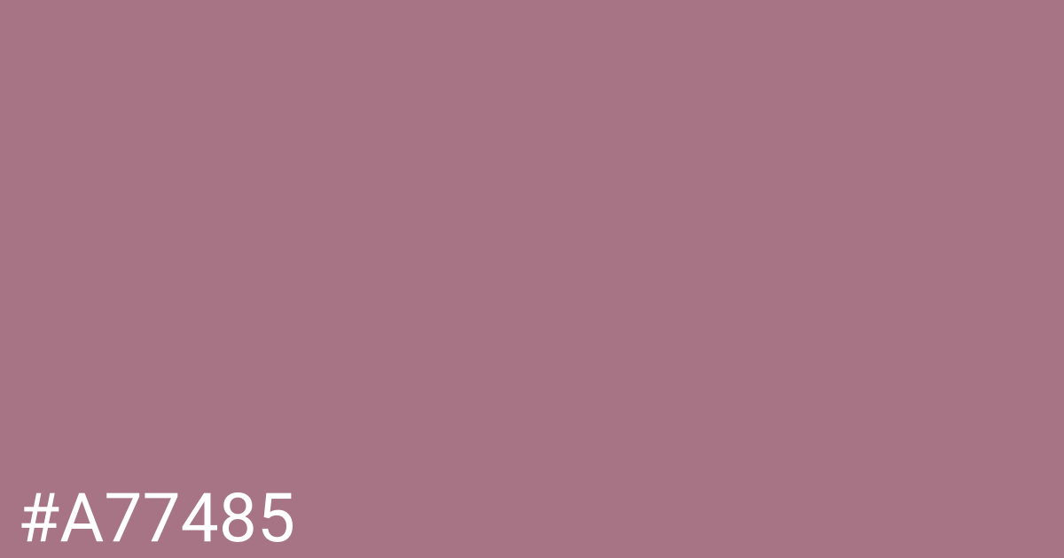 Hex color #a77485 graphic