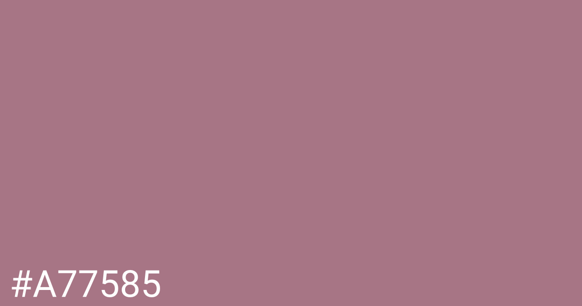 Hex color #a77585 graphic