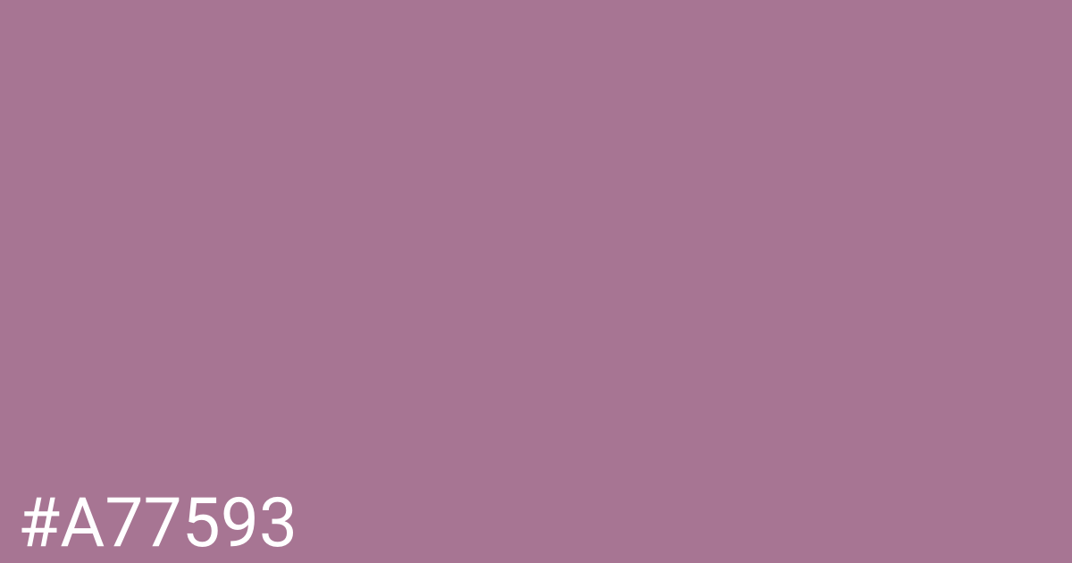 Hex color #a77593 graphic