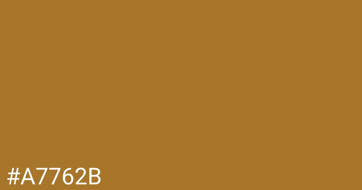 Hex color #a7762b graphic