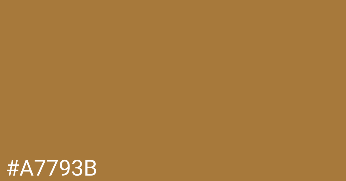 Hex color #a7793b graphic