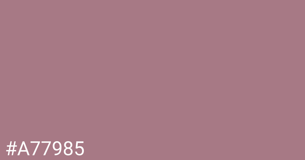 Hex color #a77985 graphic