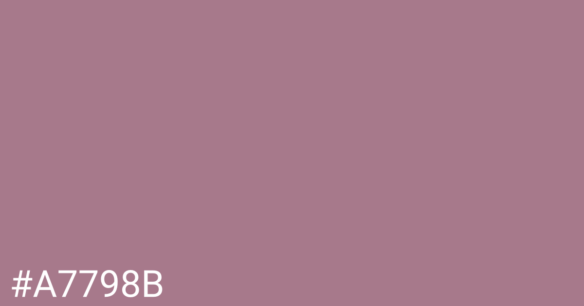 Hex color #a7798b graphic