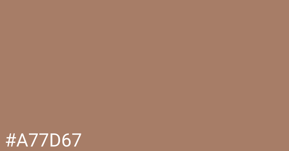 Hex color #a77d67 graphic