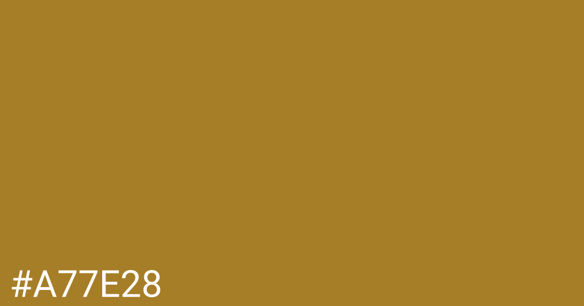 Hex color #a77e28 graphic