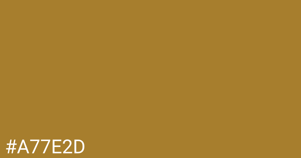 Hex color #a77e2d graphic