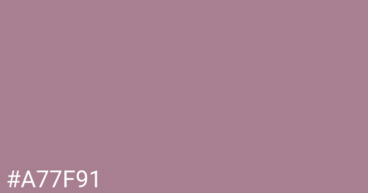 Hex color #a77f91 graphic