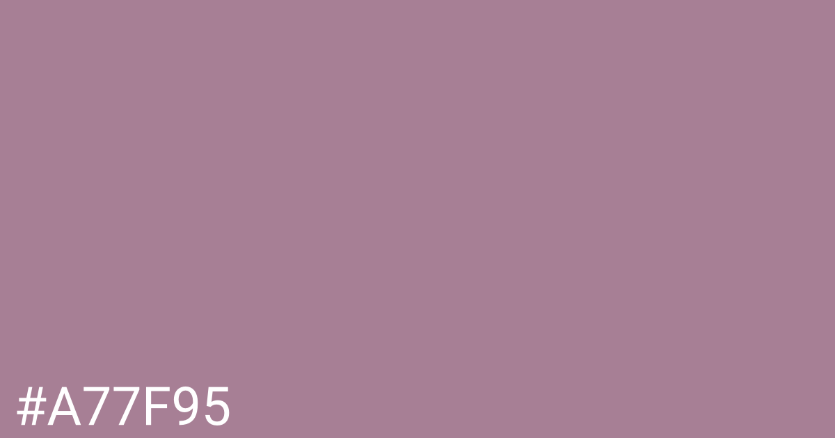 Hex color #a77f95 graphic